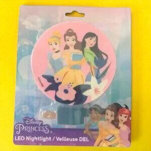 Disney Princess Led Night Light, Cinderella, Belle, Mulan, Plug In -